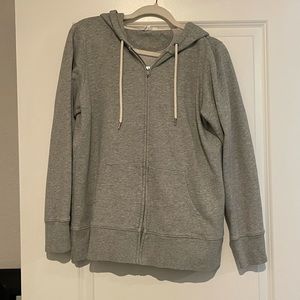 GAP Vintage soft classic gray zip up hoodie size large french terry